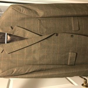 Houndstooth  Plaid Wool Blazer - Never Worn